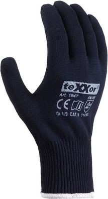 teXXor Feinstrick-Handschuhe Baumwolle/Nylon (12 Paar) 1946