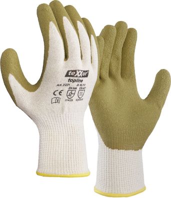 teXXor Topline Grobstrick-Handschuhe Green Protect (12 Paar) 2221