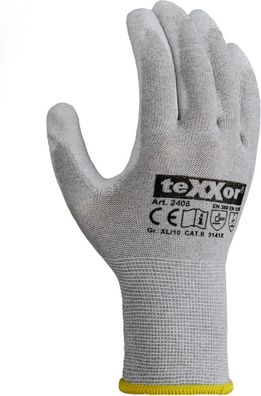 teXXor Strickhandschuhe ESD 2 (12 Paar) 2408