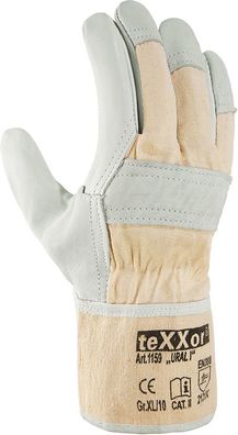 teXXor Rindvollleder-Handschuhe Ural I (12 Paar) 1159