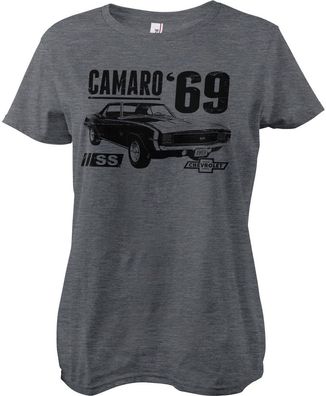 Camaro Damen T-Shirt Ss 1969 Girly Tee GM-5-CAM003-H73-4