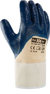 teXXor Nitril-Handschuhe Stulpe (12 Paar) 2329