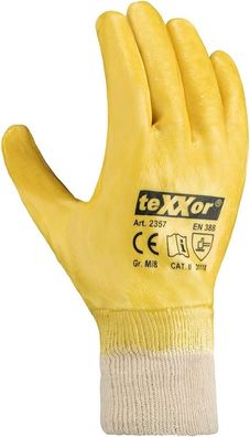 teXXor Nitril-Handschuhe Strickbund (12 Paar) 2357