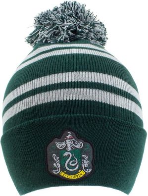 Harry Potter - House Slytherin (Beanie Pom) Mütze