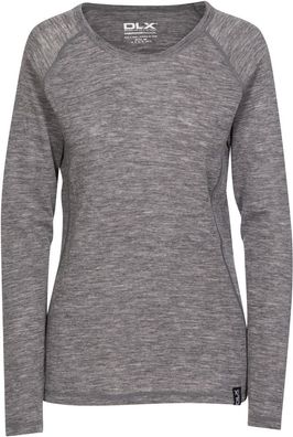 DLX Damen Funktionsunterwäsche Libra - Female Dlx Merino Base Layer Top Dark