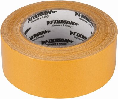 Fixman Absperr- und Klebebänder Doppelseitiges Klebeband 50 mm x 33 m