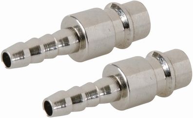 Silverline Druckluftanschluss Druckluft-Schnellverbinder mit Schlauchnippel für
