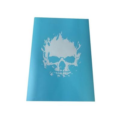 Airbrush Klebe Schablonen Schablone Set Skull Burning Head Stencil Sign Mask A3
