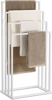 Best For Home Freistehender Handtuchhalter - 4-Stangen Design, einfache Montage