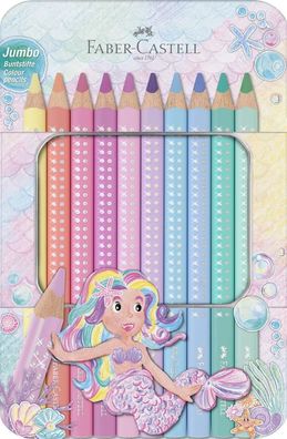 Farbstifte Jumbo Sparkle Pastell, 10 Stück