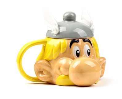 Asterix 3D Keramik Tasse mit Deckel 480ML - Deco Geschenk