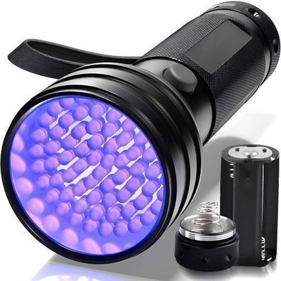 Schwarzlicht Taschenlampe UV mit 51 LEDs Retoo