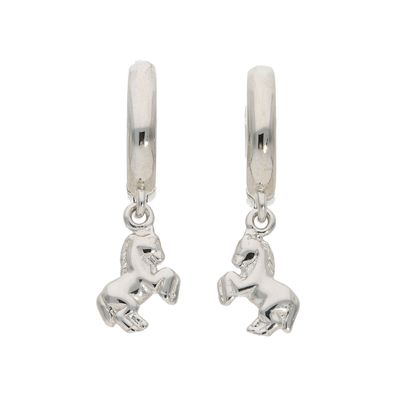 Kinderohrringe Creolen Pferde Silber 925 JL10-06-3678