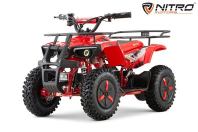 Nitro Motors Dusty Sport 1000W 36V Mini Kinderquad 6 Zoll LED Hupe Gepäckträger