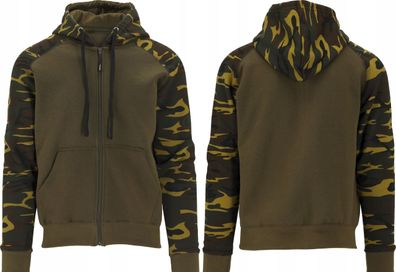 Kapuzenpulli, Hoodie mit Reißverschluss MORO Camouflage Gr. S-XXL