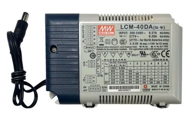 Mean Well LED Driver LCM-40DA | 42W 40V-100V 35-1050mA DALI 1-10V