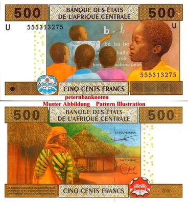Kamerun / Cameroun 500 Francs 2002 Unc P. 206Ud 6235#