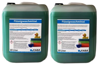 20 L Flüssigwaschmittel Konzentrat grün inkl. Auslaufhilfe