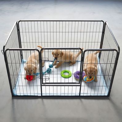 Hundegehege Welpenlaufstall Welpenzaun Welpenkäfig Hundezaun Modell M (483)