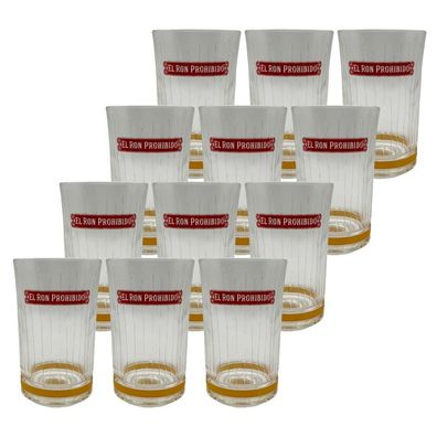 El Ron Prohibido Longdrinkgläser 12er-Set – Original Marken-Gläser im stilvolle