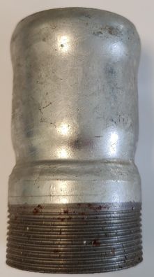 Loro-X Stahlrohr Anschlussstück mit AG 60 mm x AG 2" DN50 L= 105,5 mm für Ölleitung