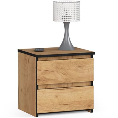Kommode Nachttisch Wohnzimmer Schlafzimmer 2 Schubladen B40 x H40 x T35 cm