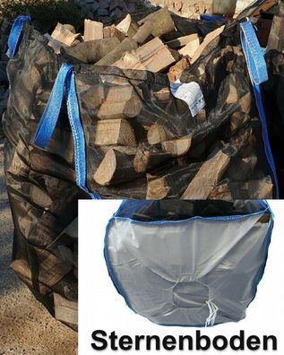 10 x Woodbag Holzbag 100x100x120cm mit Sternboden Kaminholz Brennholz trocknen