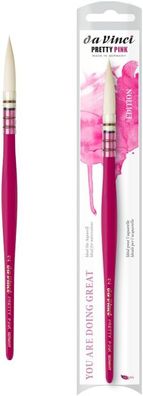 da Vinci PRETTY PINK Edition Aquarellpinsel Größe 2