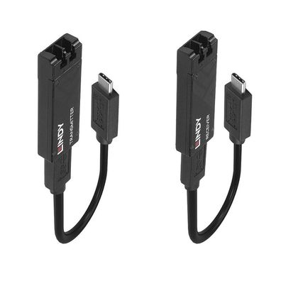 Fibre Optic USB 3.2 Typ C Extender (schwarz, max. Reichweite 100 Meter)
