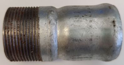 LORO-X Stahlrohr Anschlussstück mit Außengewinde 11/4" x DN 40 L= 90 mm