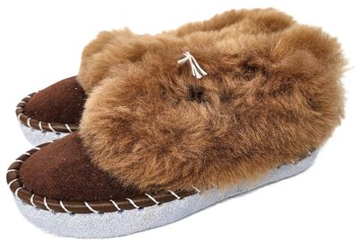 Lammfell Warme Hausschuhe Gr.31 NEU, Schaffell/ leder Handarbeit Nr.2