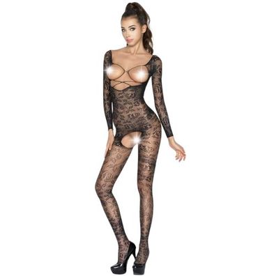 Passion – Woman BS031 Bodystocking Schwarz One Size