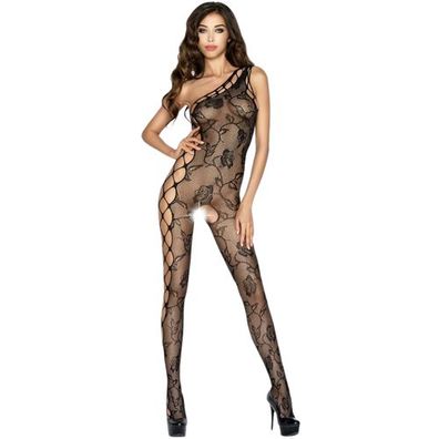 Passion – Woman BS036 Bodystocking Schwarz One Size
