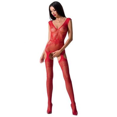 Passion - WOMAN BS062 ROTER Bodystocking, EINE GRÖSSE