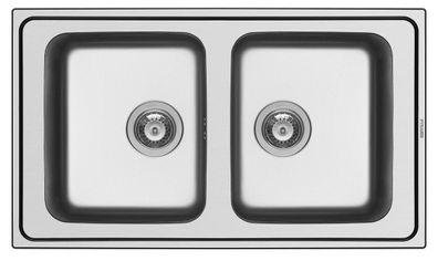 Pyramis Einbauspüle Alea 86 cm Einbau Edelstahl