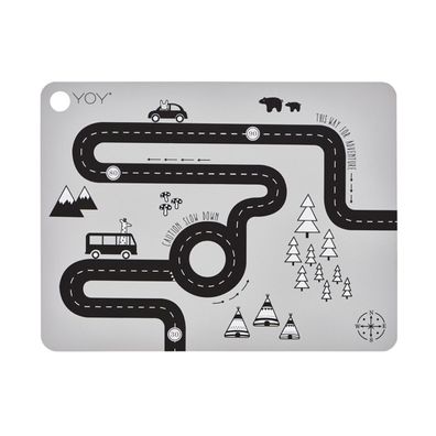 OYOY 1100956 - Platzset Adventure - Tischset Abenteuer - Silikonmatte