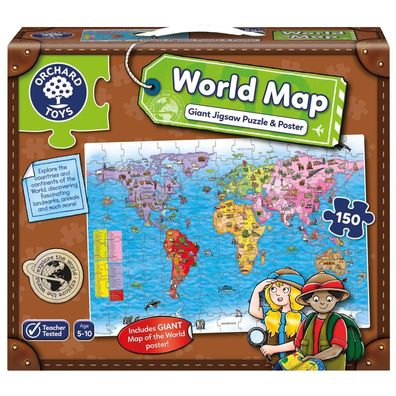 Weltkarte Puzzle & Poster