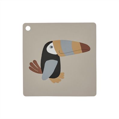 OYOY M107537 - Tischset Tukan - Platzset Toucan - Silikon Unterlage