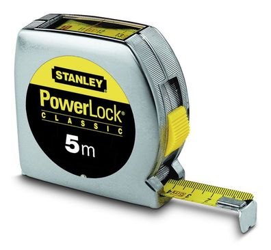 Stanley Bandmaß PowerLock mit Sichtfenster (Kunststoffgehäuse), 90 mm, 40 mm, 150 mm,