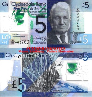 Schottland / Scotland 5 Pounds 20.16 Unc P 229 polymer 61001#
