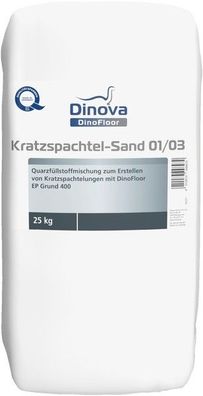 Dinova Kratzspachtel-Sand 01/03 - 25 kg