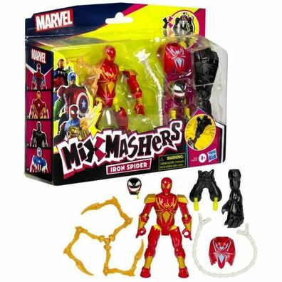 Figur mit Gelenken Hasbro MixMashers Iron Spider Deluxe