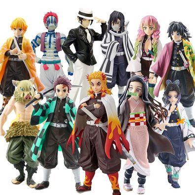 Demon Slayer Figuren 15cm Nezuko Tanjiro Mitsuri Shinobu Zenitsu Rengoku Modell