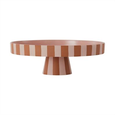 OYOY L10156 - Tablett Toppu - Keramikschale im Streifen-Design - Ø 27 cm