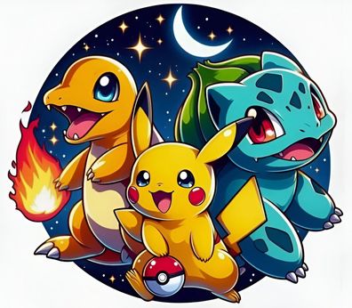 Pokemon Pikachu Essbar Zuckermasse Tortenbild Tortenaufleger + 4 Muffin p15