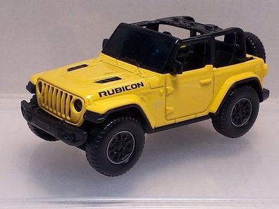 Jeep Wrangler Rubicon gelb 1:43 Rastar Modellauto