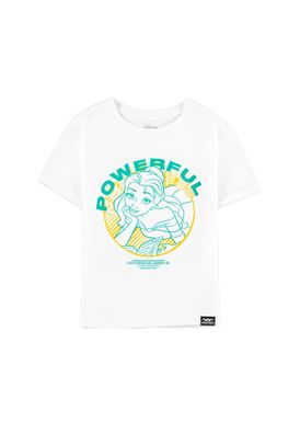 Disney Fearless Princess (Kids) - Belle Girls Short Sleeved T-Shirt White