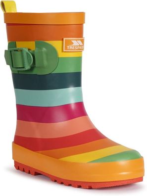 Trespass Kinder Gummistiefel Puddle - Kids Welly Rainbow Stripe