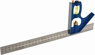 Silverline Messgeräte Robuster Kombinations-Anschlagwinkel 300 mm