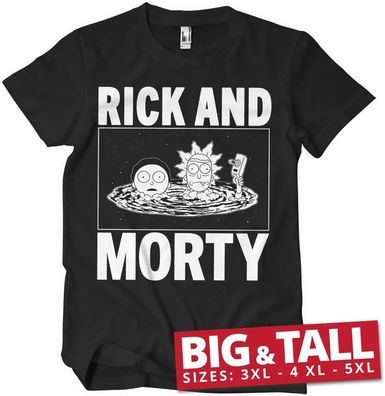Rick And Morty Big &amp; Tall T-Shirt Black